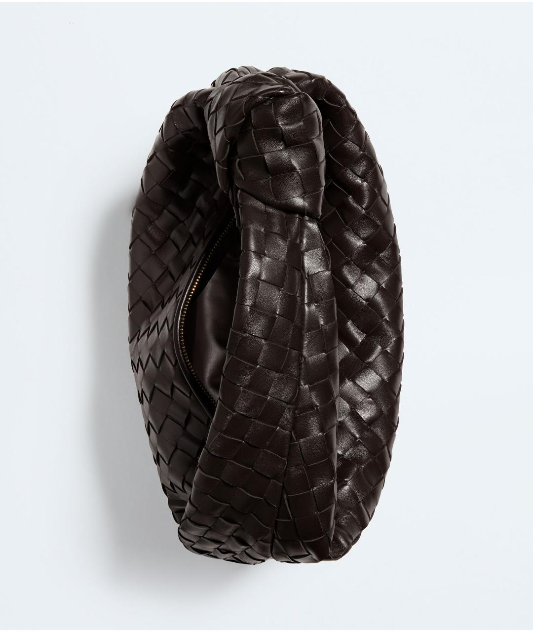 BOTTEGA VENETA Коричневая кожаная сумка с короткими ручками, фото 3