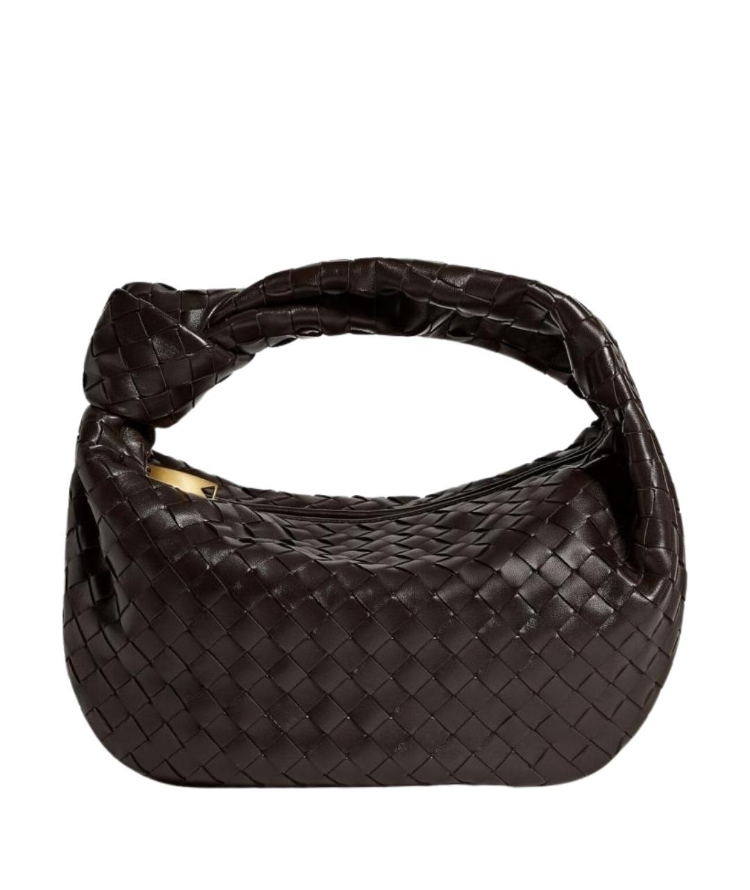 BOTTEGA VENETA Коричневая кожаная сумка с короткими ручками, фото 1