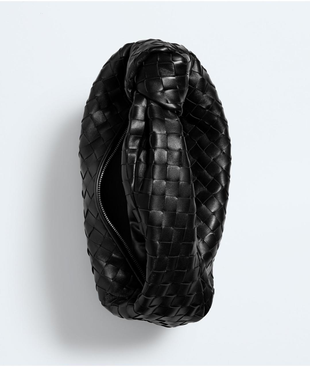 BOTTEGA VENETA Черная кожаная сумка с короткими ручками, фото 3