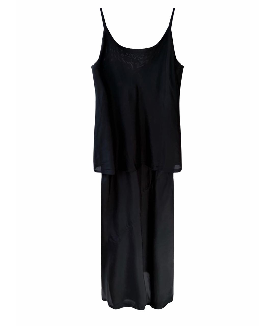 COMME DES GARÇONS Черное купровое коктейльное платье, фото 1