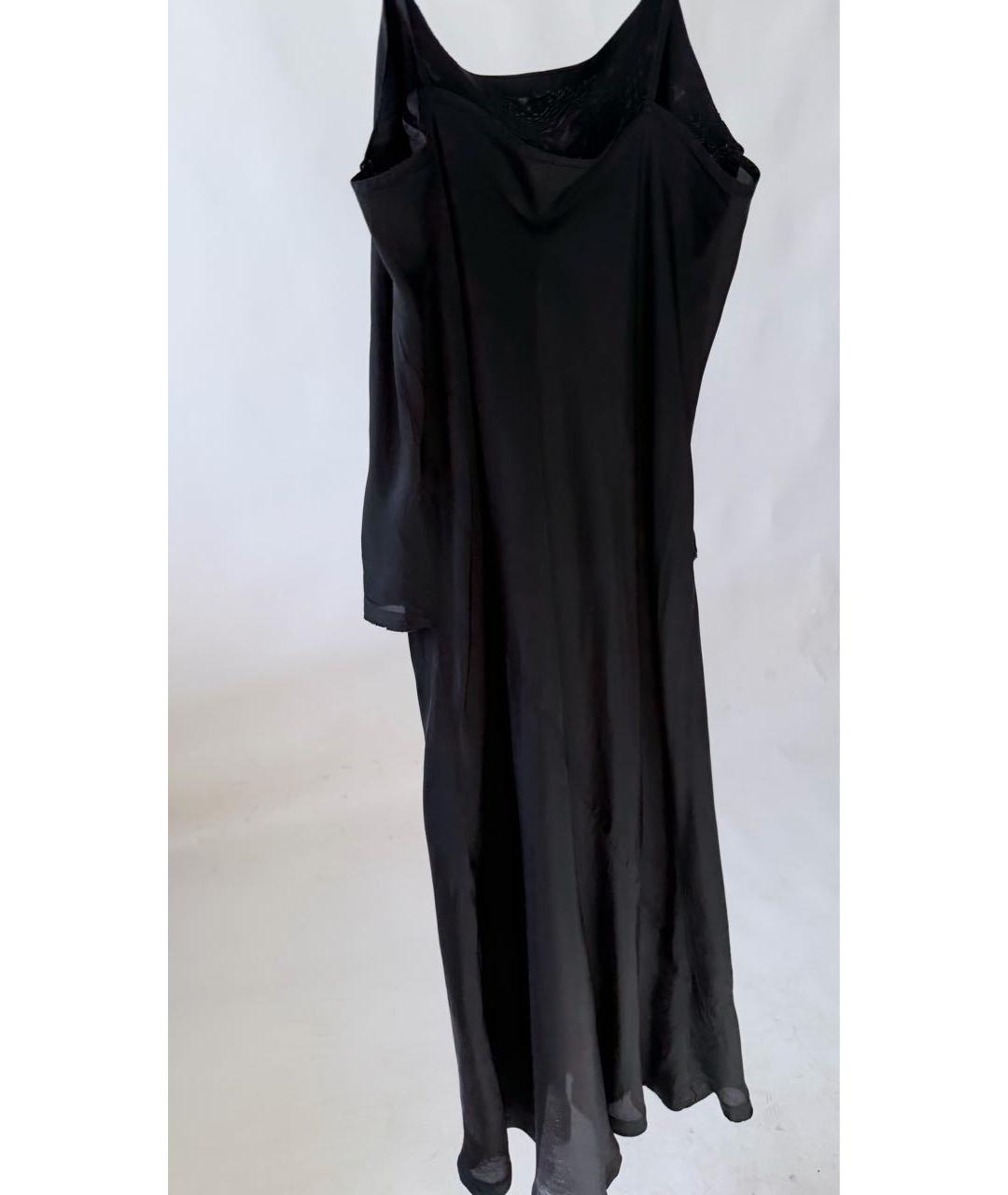 COMME DES GARÇONS Черное купровое коктейльное платье, фото 2
