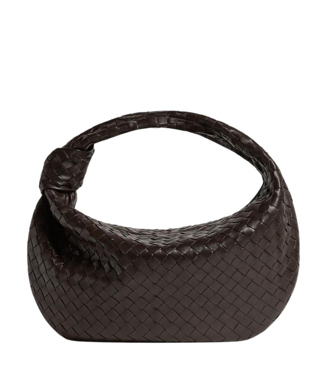 BOTTEGA VENETA Коричневая кожаная сумка с короткими ручками, фото 1