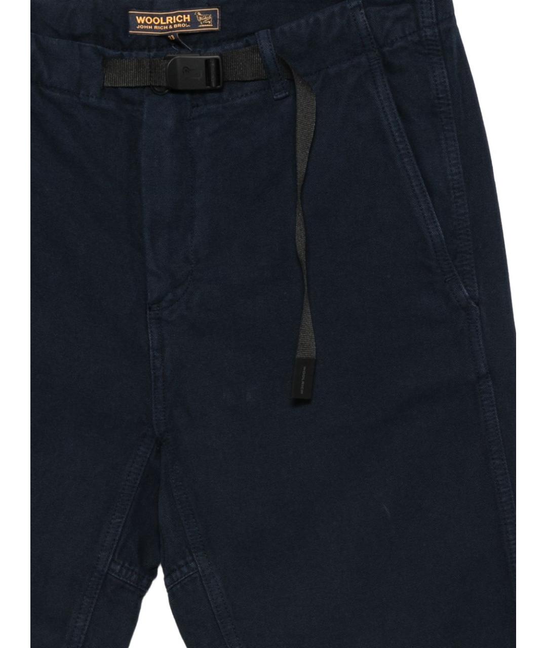 WOOLRICH Синие хлопковые прямые джинсы, фото 3