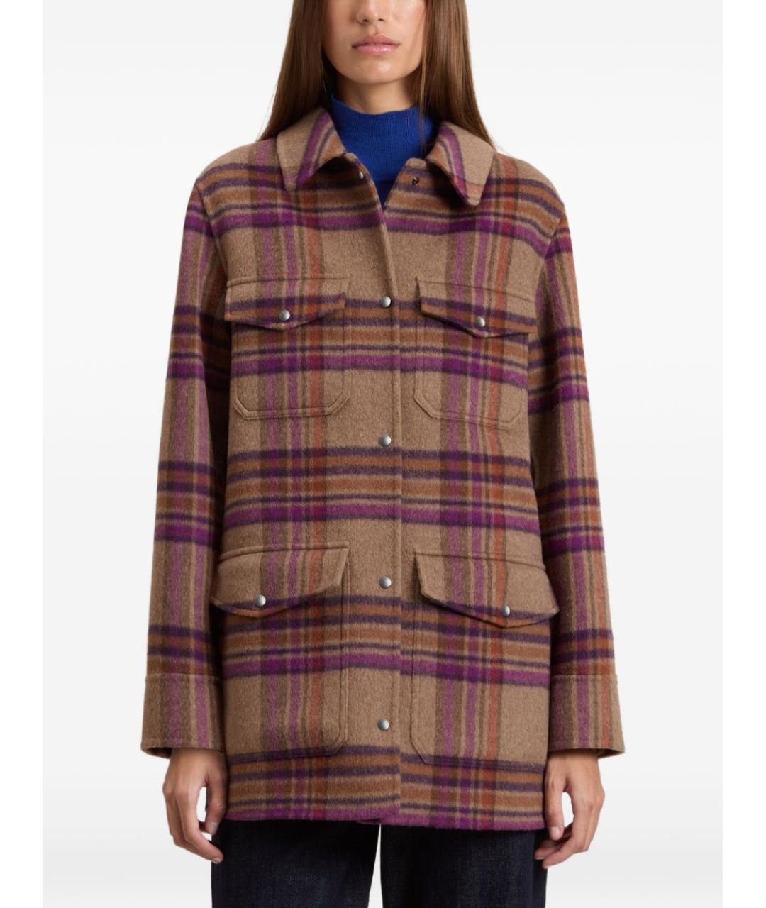 WOOLRICH Мульти шерстяное пальто, фото 2