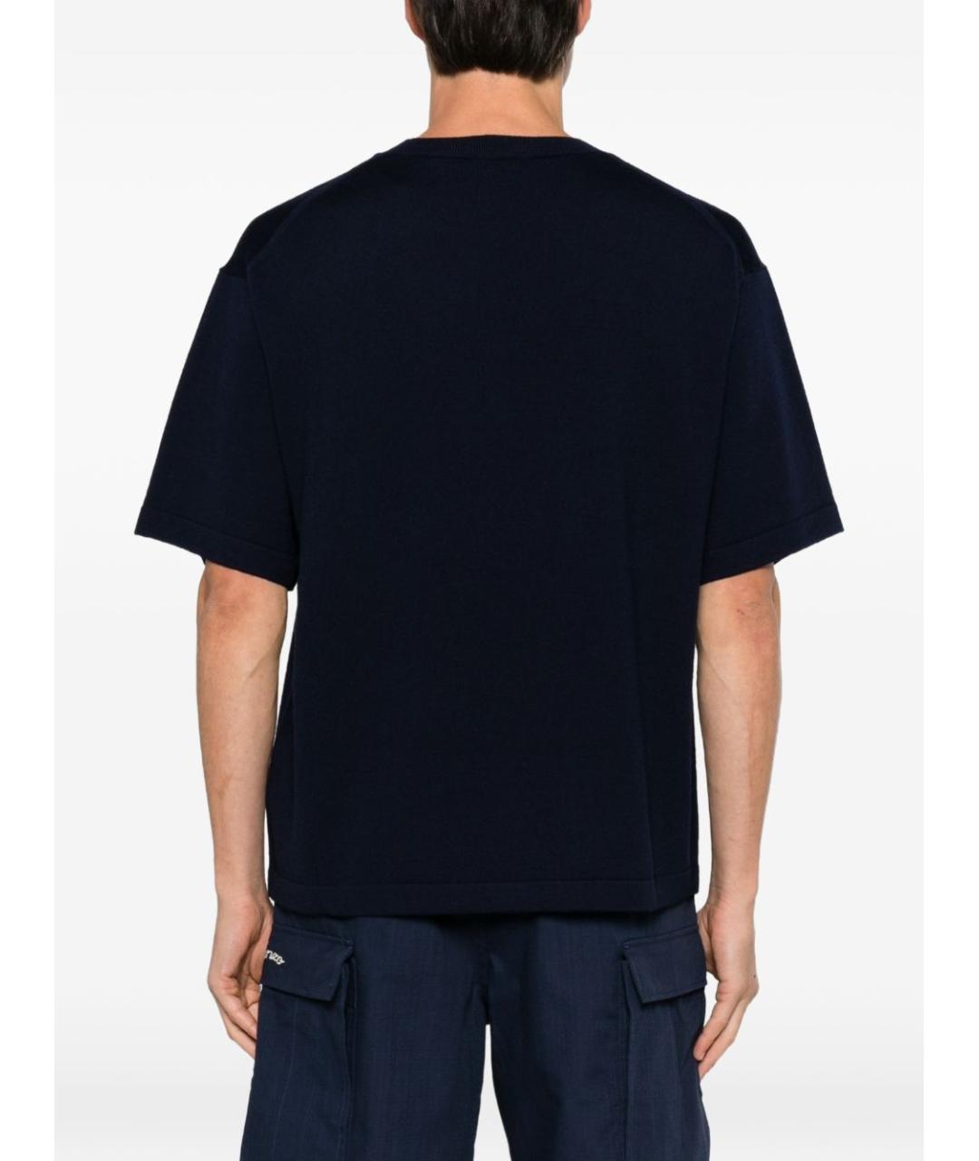 KENZO Черная шерстяная футболка, фото 5