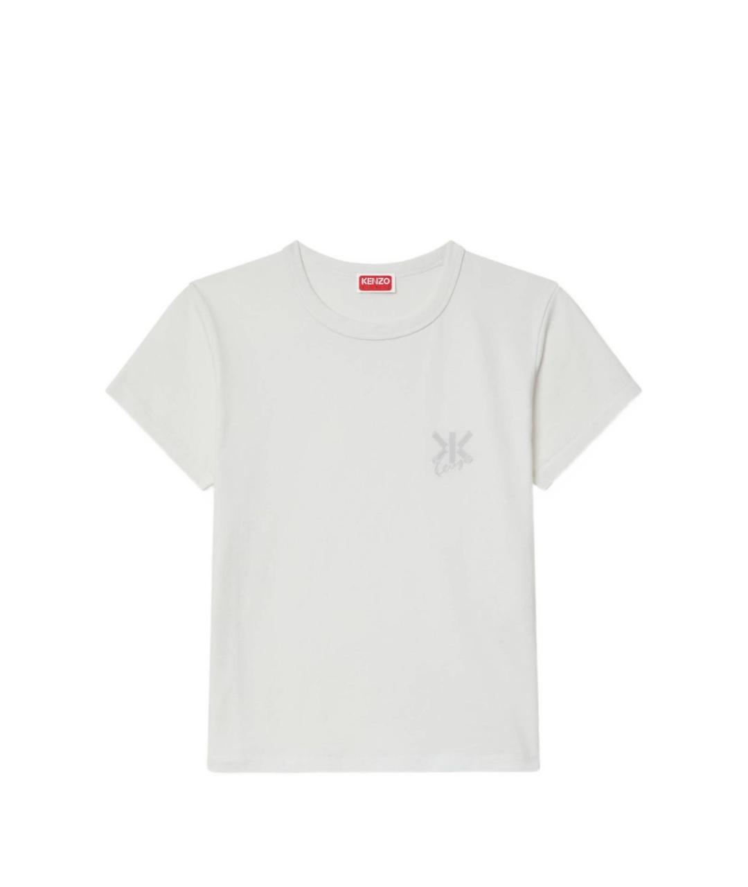 KENZO Белая хлопковая футболка, фото 1