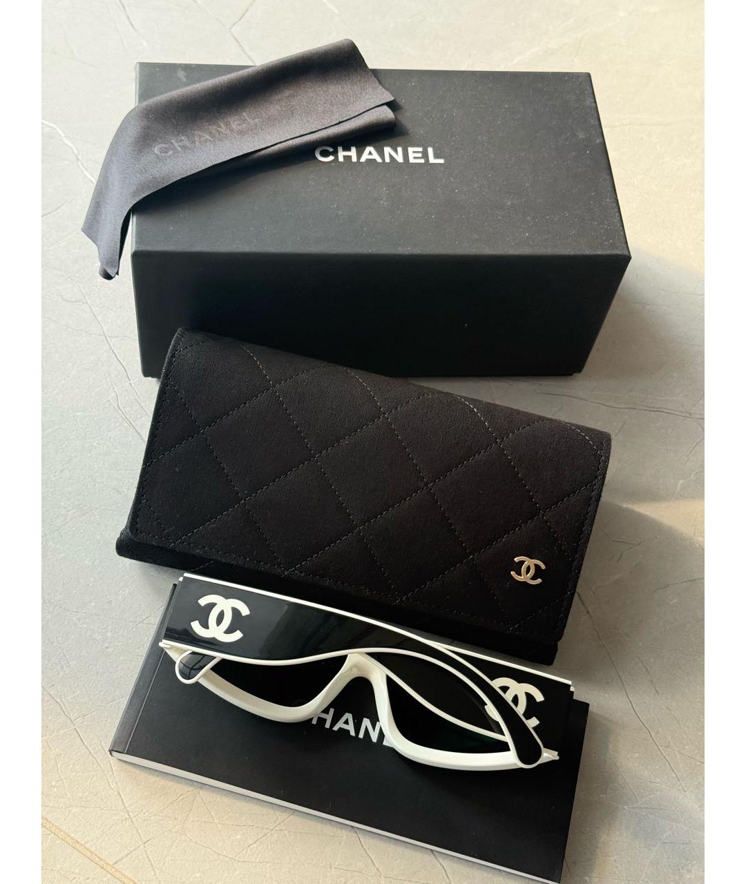 CHANEL Черные пластиковые солнцезащитные очки, фото 7