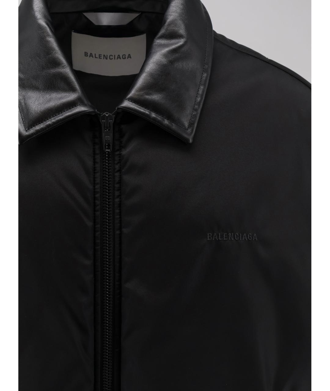 BALENCIAGA Черная хлопковая куртка, фото 3