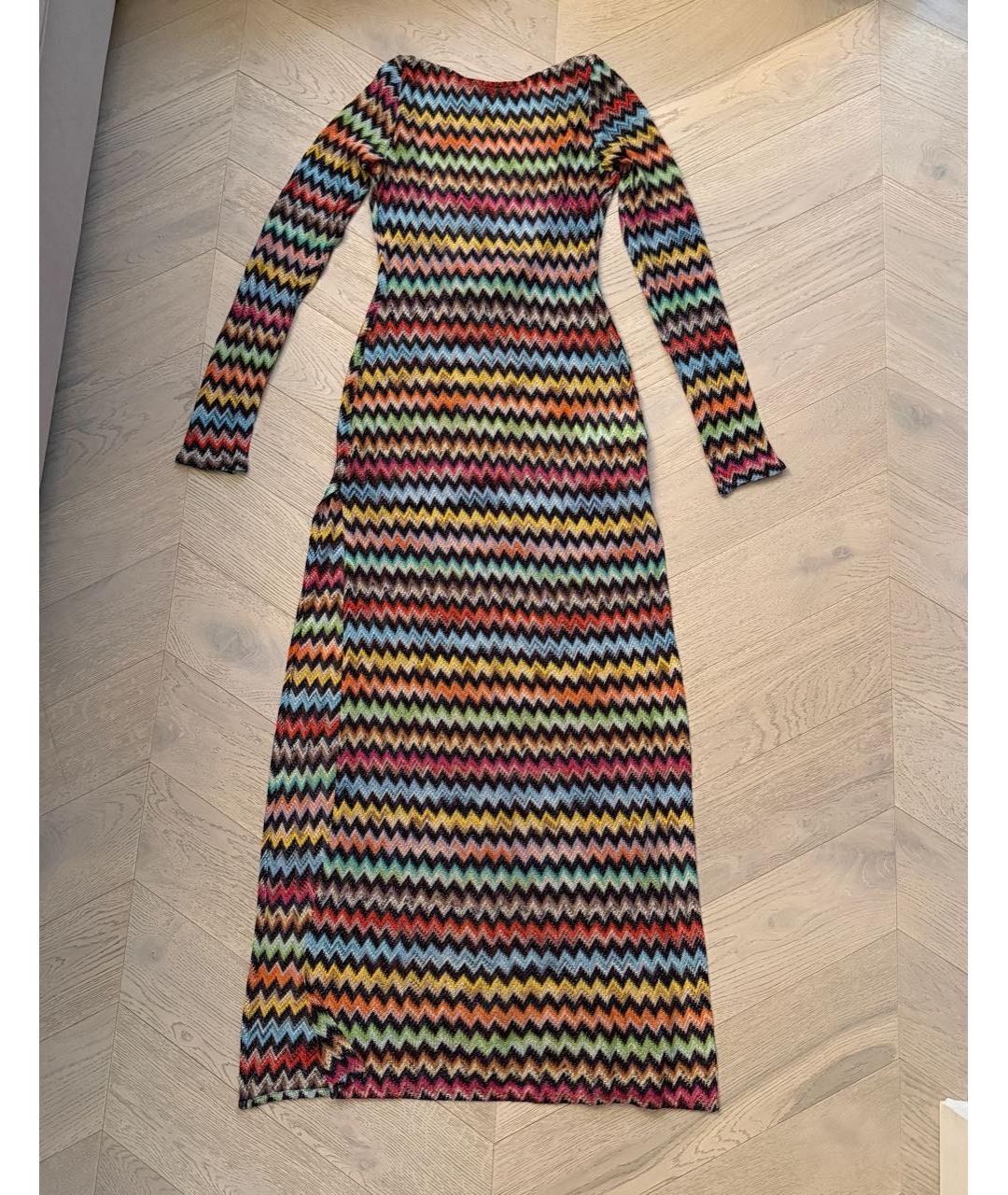 MISSONI Мульти вискозное коктейльное платье, фото 8