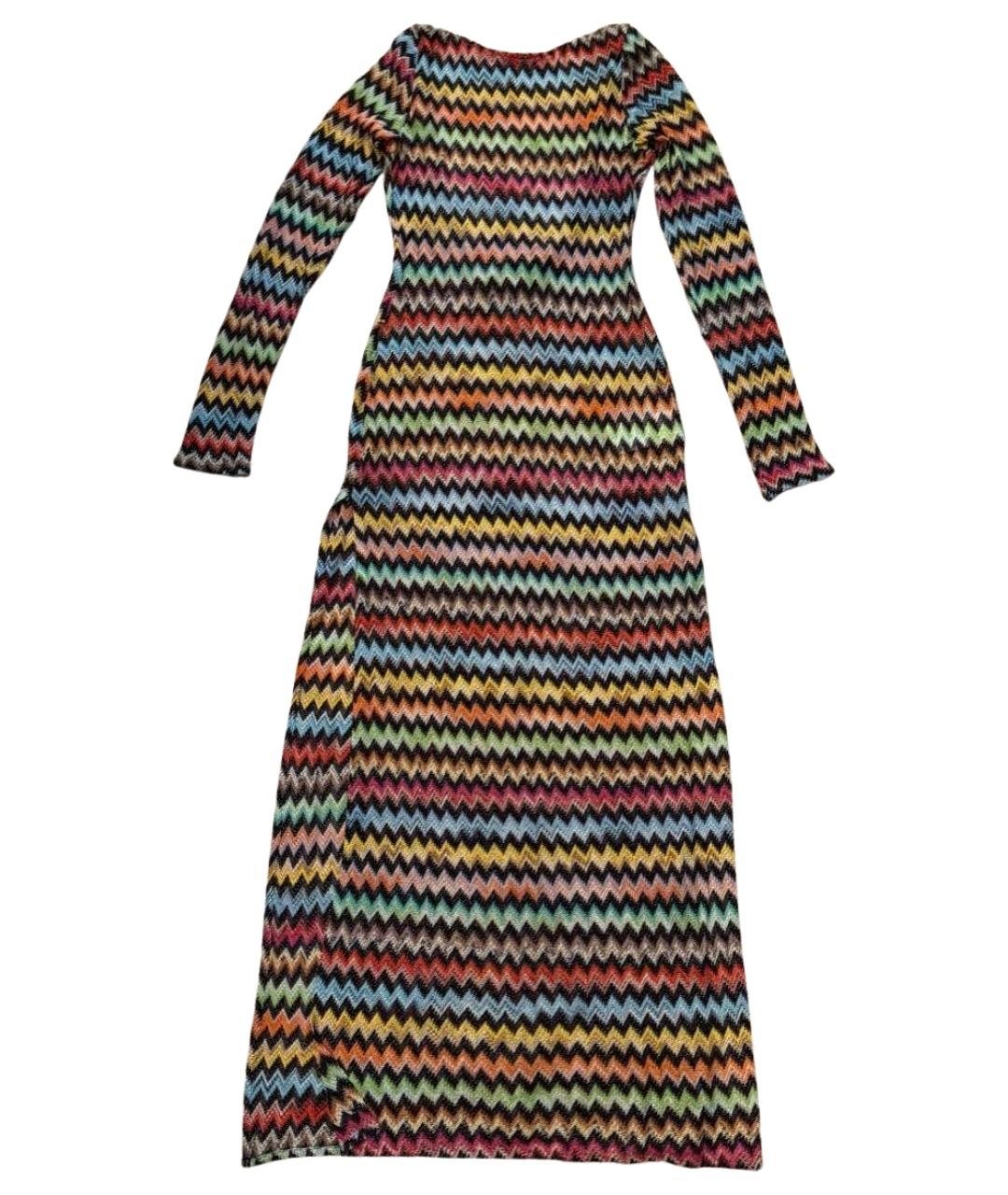 MISSONI Мульти вискозное коктейльное платье, фото 1