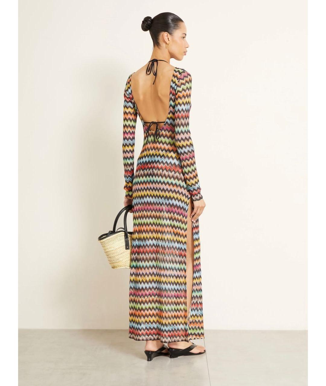 MISSONI Мульти вискозное коктейльное платье, фото 6