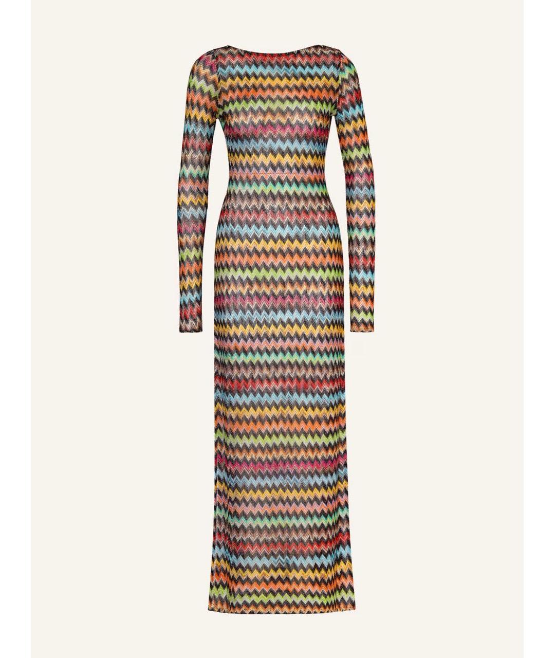 MISSONI Мульти вискозное коктейльное платье, фото 5