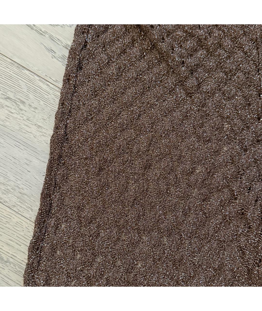 MISSONI Коричневые вискозные брюки широкие, фото 4