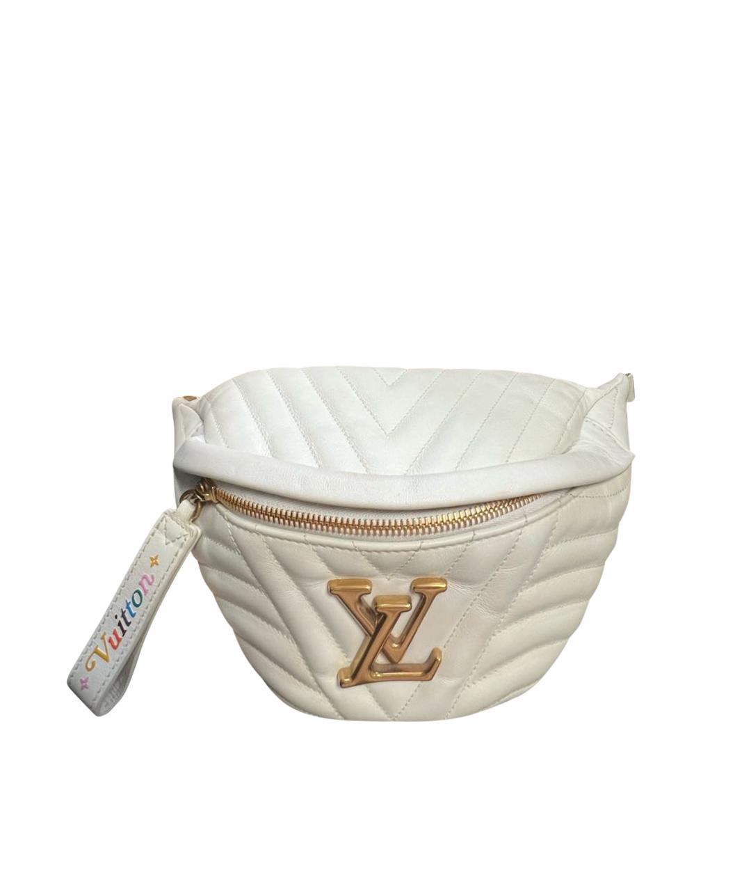 LOUIS VUITTON Бежевая кожаная поясная сумка, фото 1