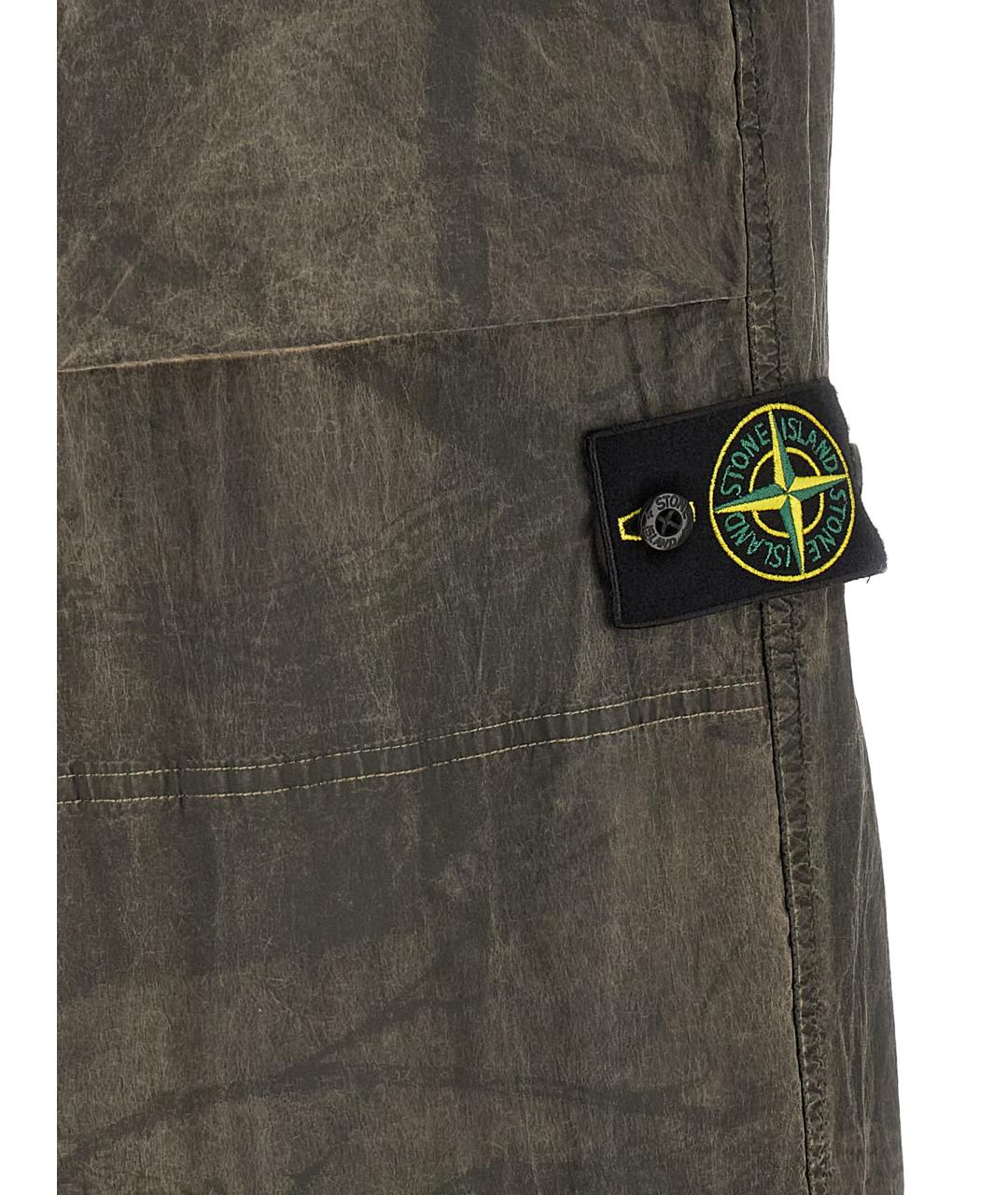 STONE ISLAND Мульти полиамидовые повседневные брюки, фото 5