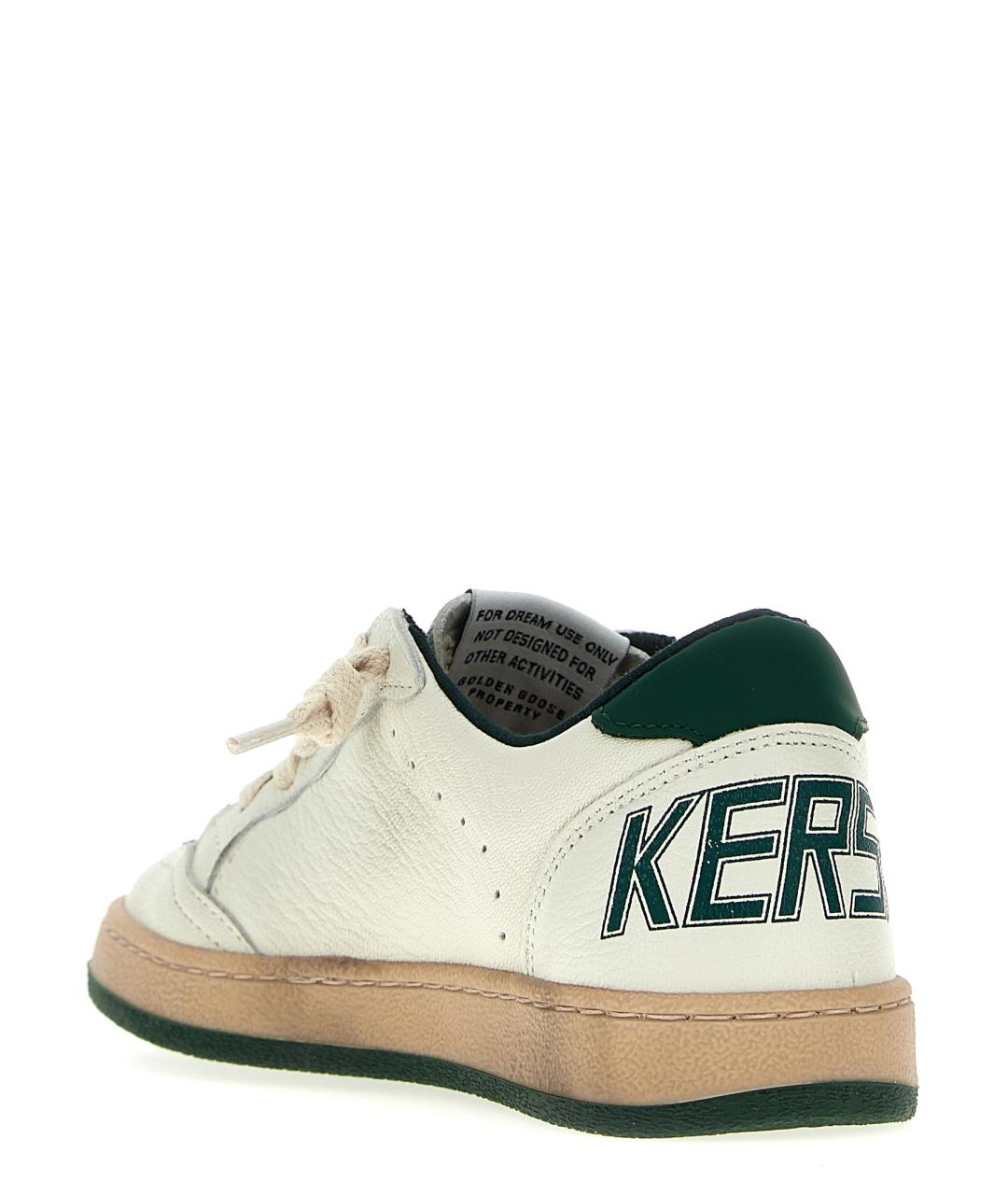 GOLDEN GOOSE Белые кожаные кеды, фото 3