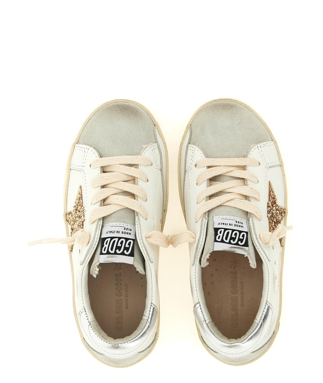 GOLDEN GOOSE Белые кожаные кеды, фото 3