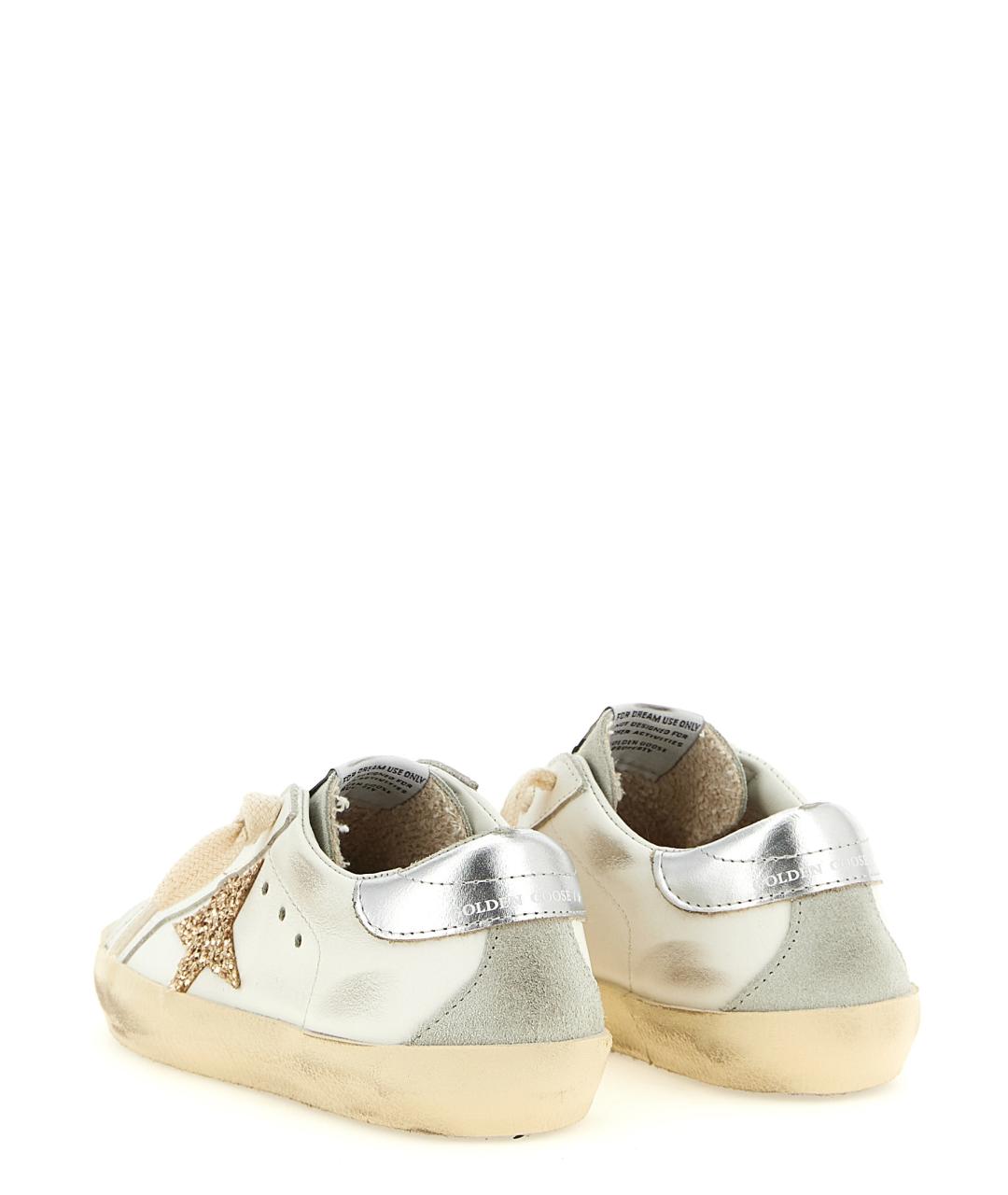 GOLDEN GOOSE Белые кожаные кеды, фото 2