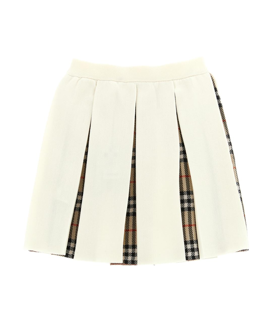 BURBERRY Мульти шерстяная юбка, фото 2