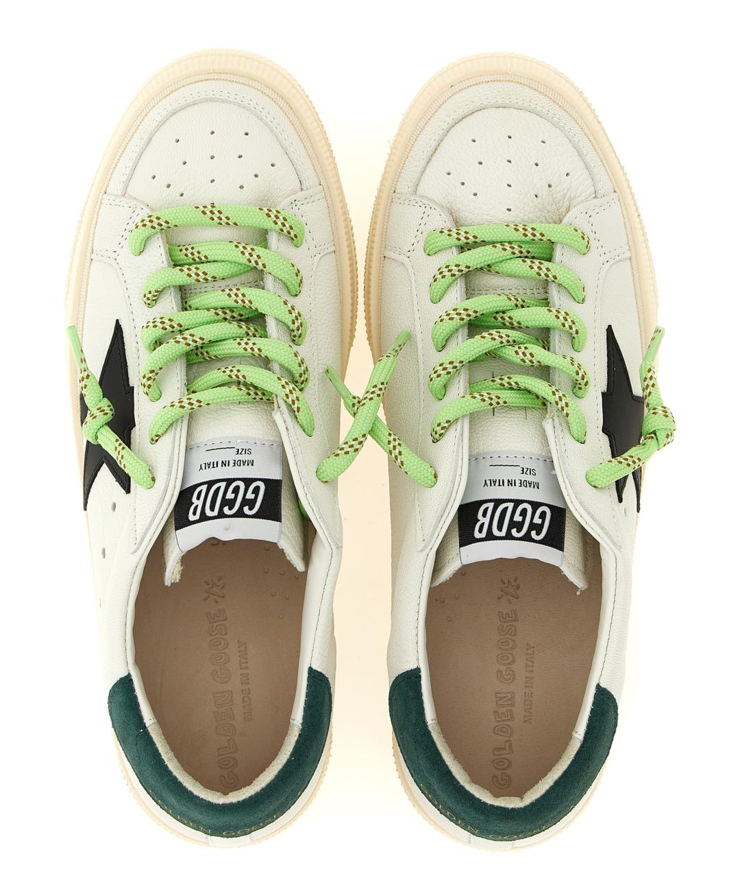 GOLDEN GOOSE Белые кожаные кеды, фото 3