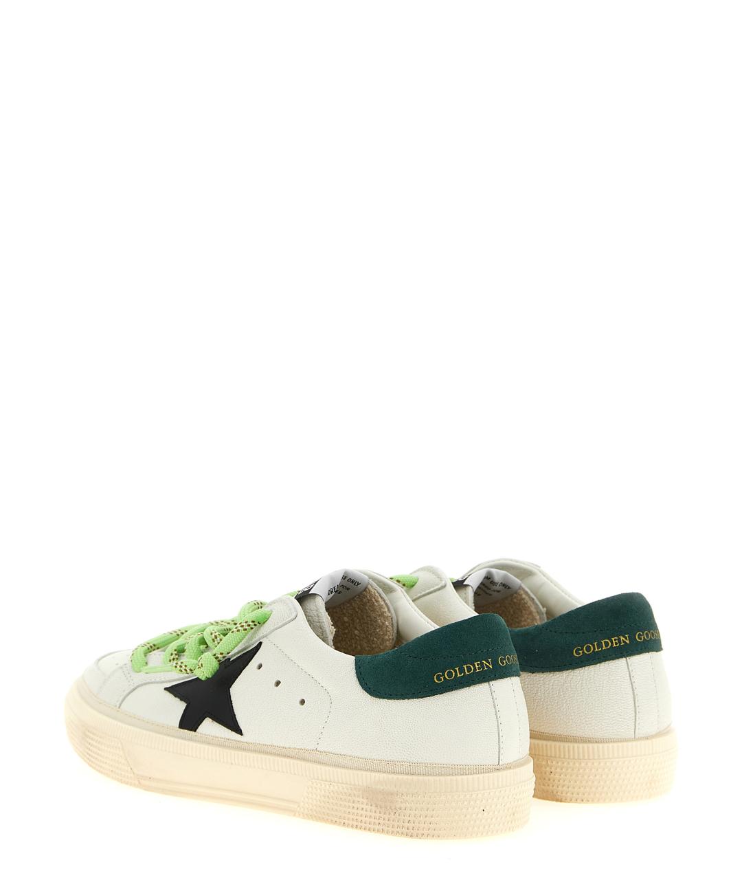 GOLDEN GOOSE Белые кожаные кеды, фото 2