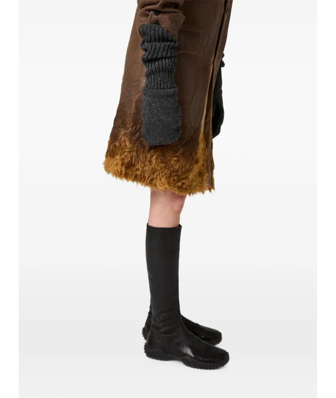 MIU MIU Черные кожаные сапоги, фото 5
