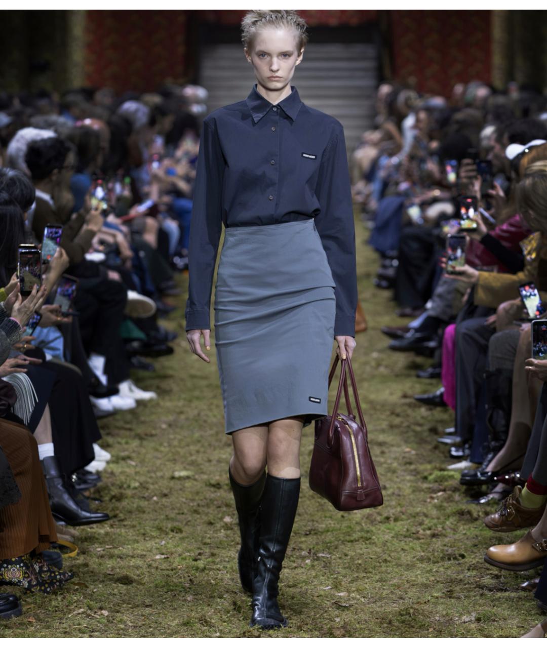 MIU MIU Черные кожаные сапоги, фото 6