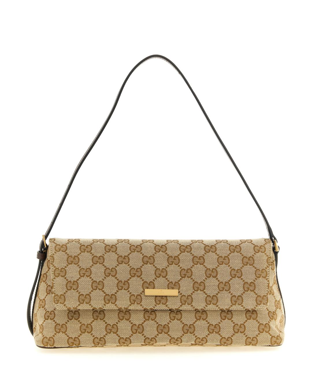 GUCCI Бежевая синтетическая сумка с короткими ручками, фото 1
