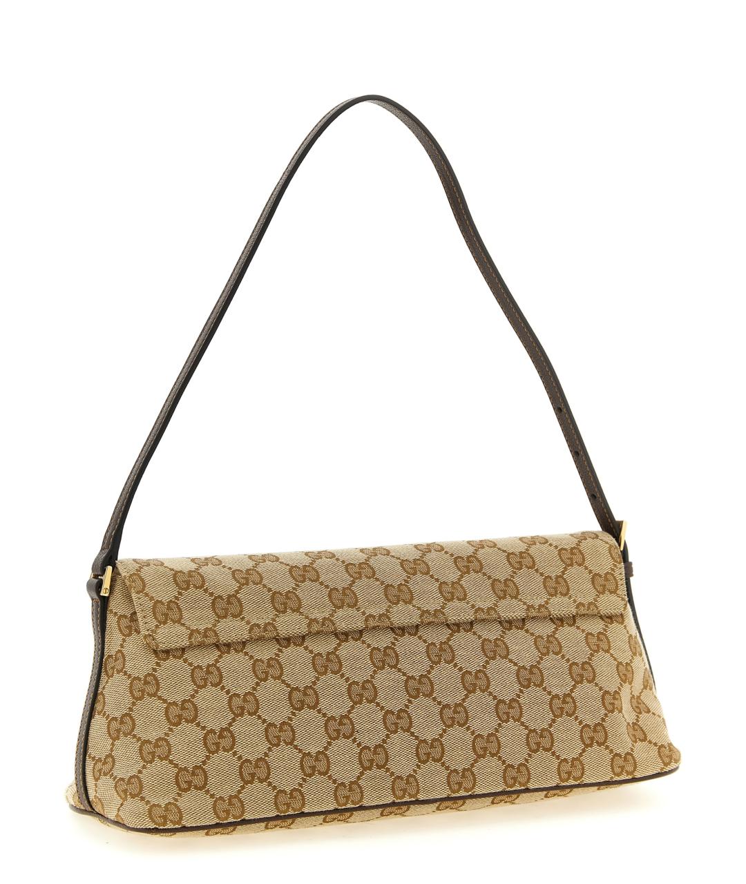 GUCCI Бежевая синтетическая сумка с короткими ручками, фото 2
