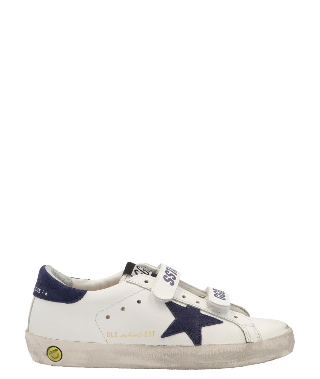 GOLDEN GOOSE Белые кожаные кеды, фото 1