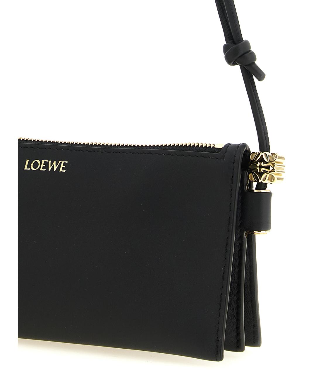 LOEWE Черная кожаная сумка через плечо, фото 3