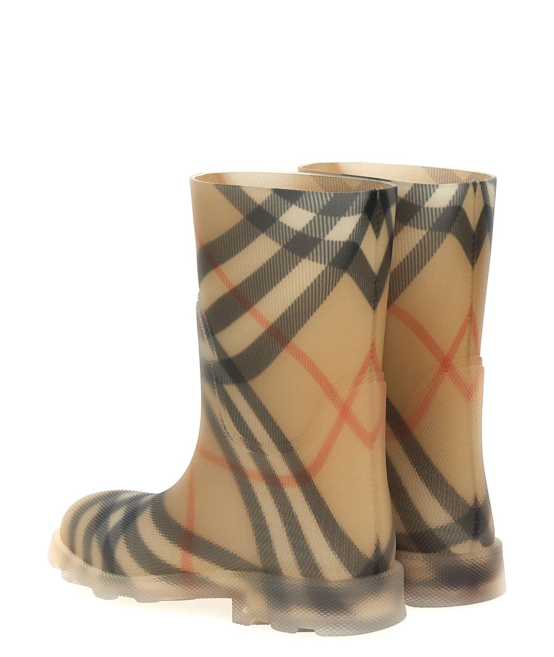 BURBERRY Бежевые резиновые сапоги, фото 2