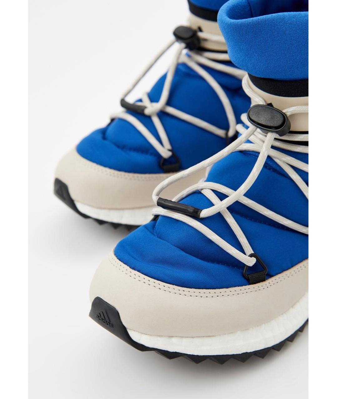 ADIDAS Синие текстильные ботинки, фото 4
