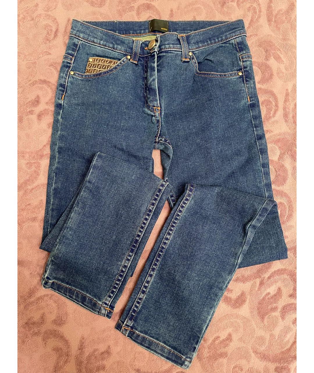FENDI Синие деним детские джинсы, фото 3