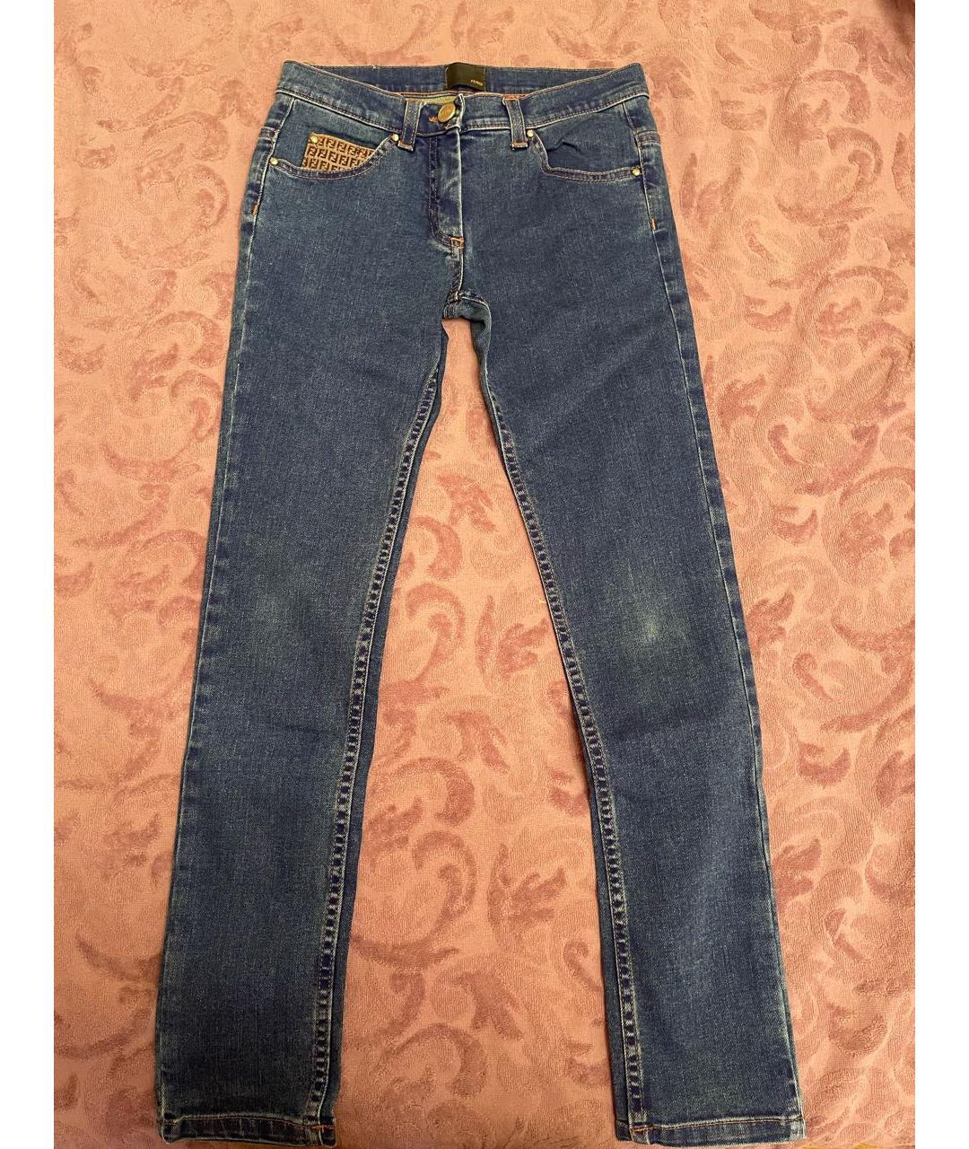 FENDI Синие деним детские джинсы, фото 6