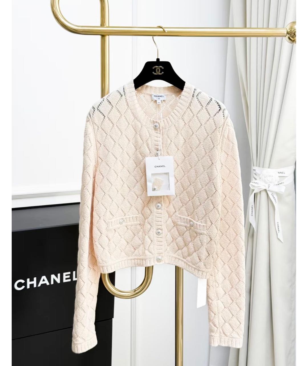 CHANEL Бежевый кардиган, фото 6