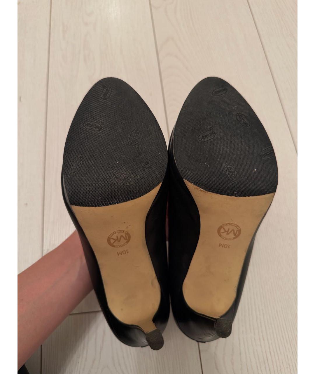 MICHAEL KORS Черные кожаные туфли, фото 8