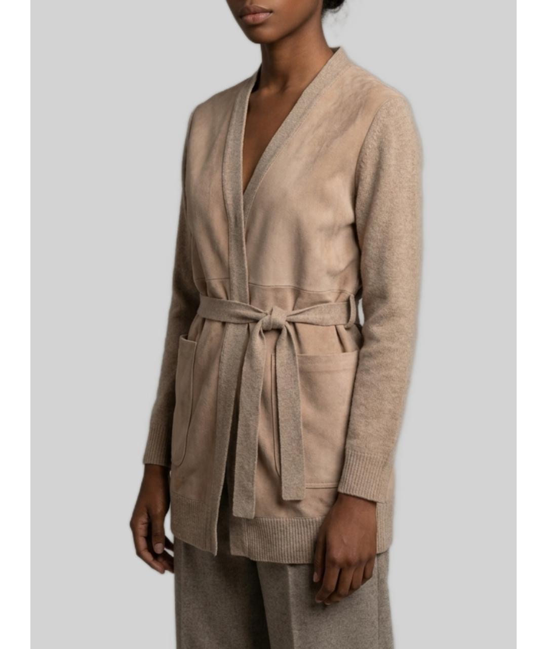 MAX MARA Коричневый шерстяной кардиган, фото 2