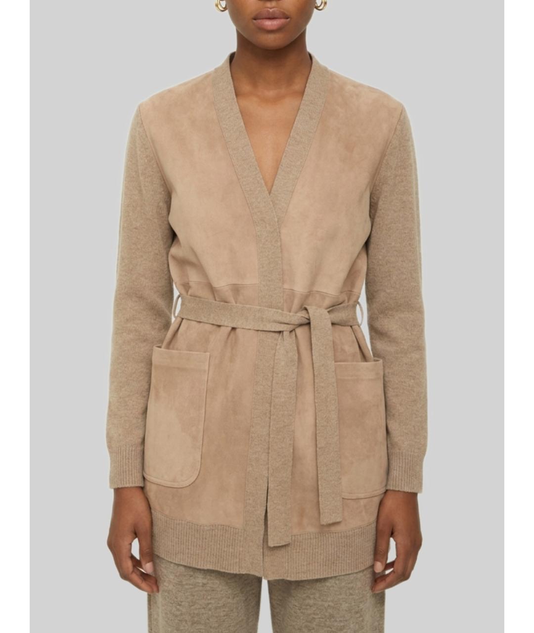 MAX MARA Коричневый шерстяной кардиган, фото 4