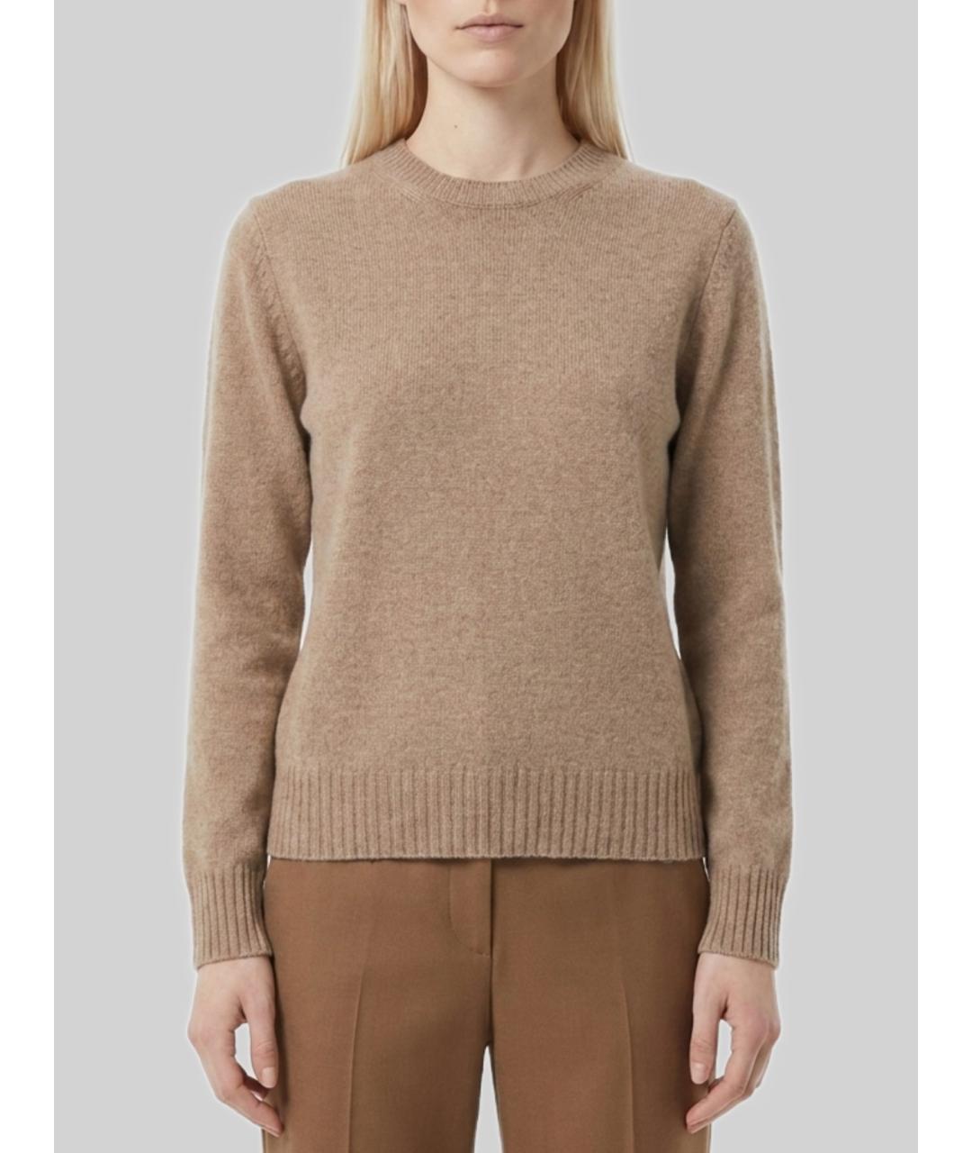 MAX MARA Бежевый кашемировый джемпер / свитер, фото 4