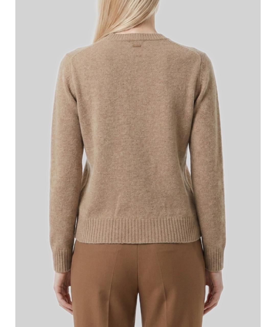 MAX MARA Бежевый кашемировый джемпер / свитер, фото 3
