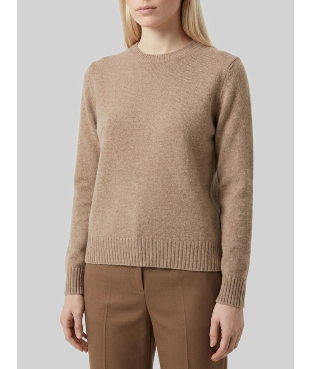 MAX MARA Бежевый кашемировый джемпер / свитер, фото 2