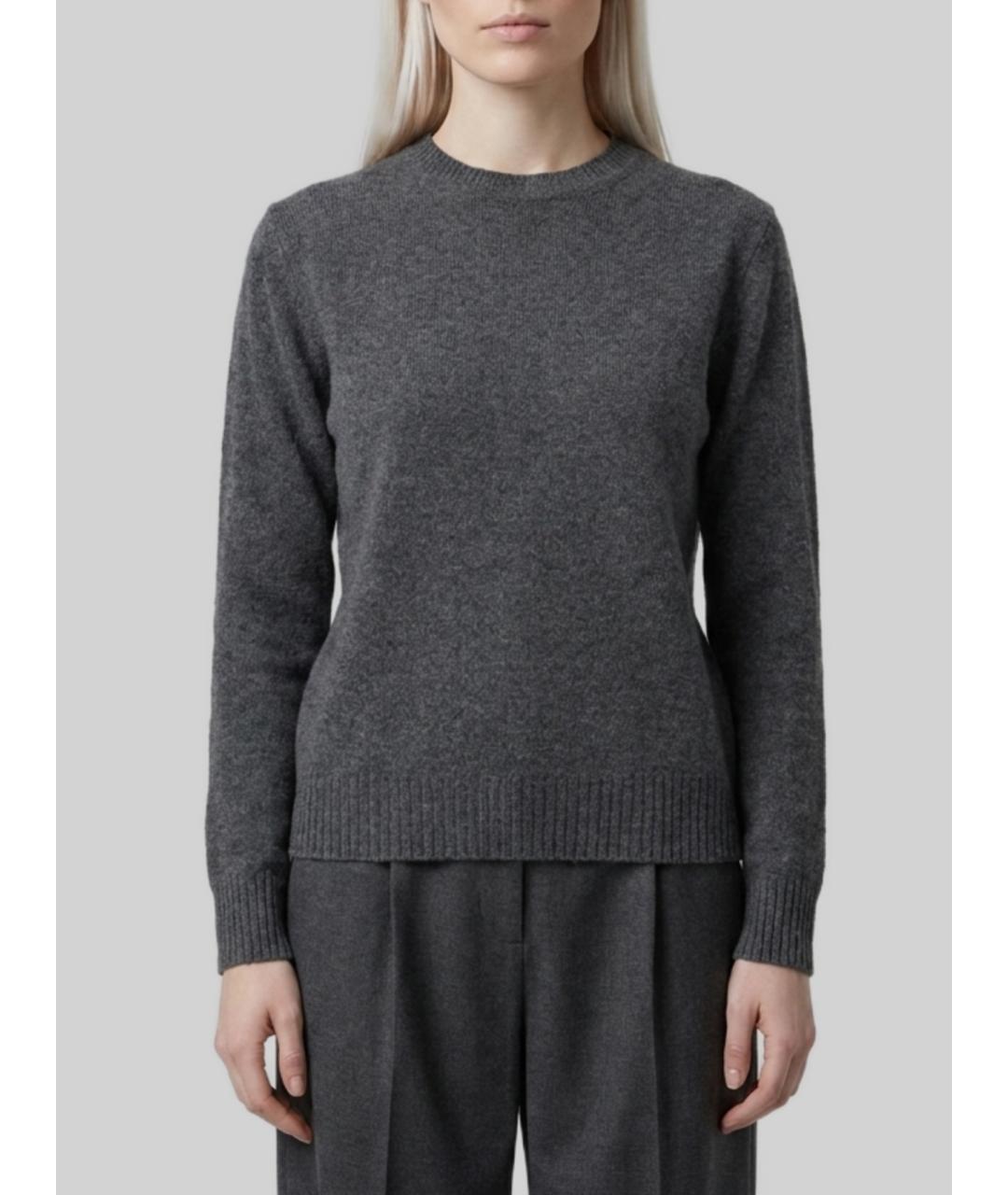 MAX MARA Серый кашемировый джемпер / свитер, фото 4