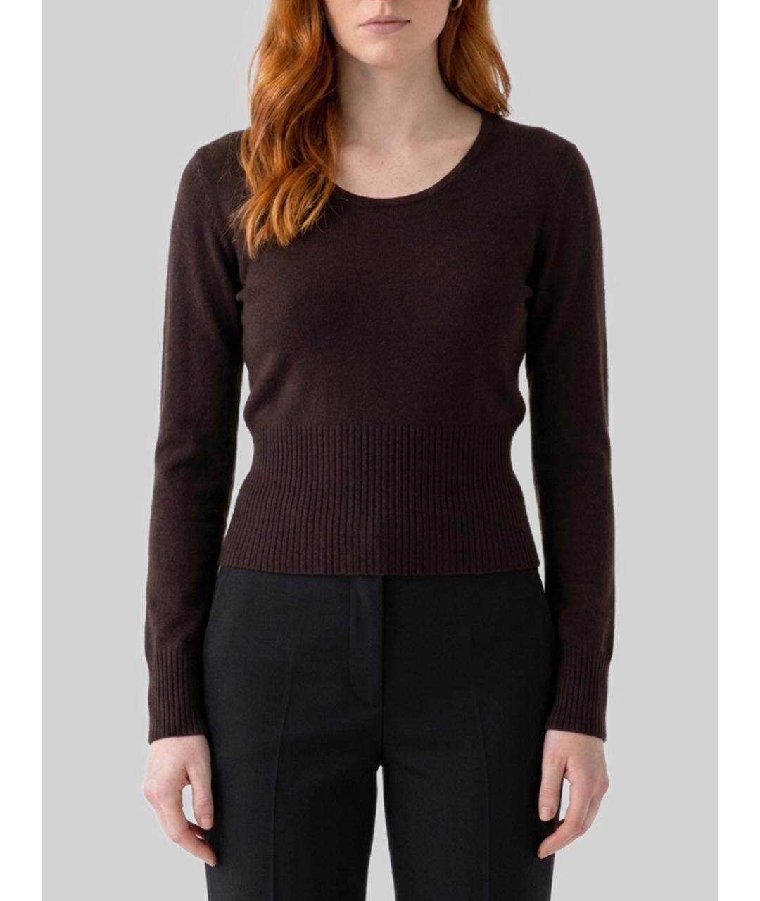 MAX MARA Коричневый шерстяной джемпер / свитер, фото 4