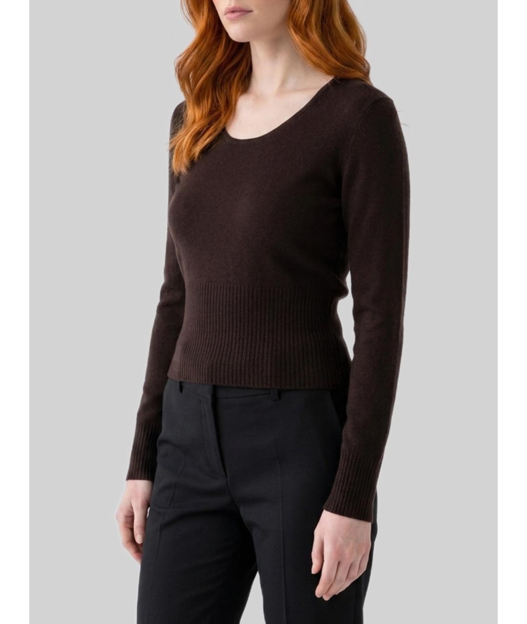 MAX MARA Коричневый шерстяной джемпер / свитер, фото 2