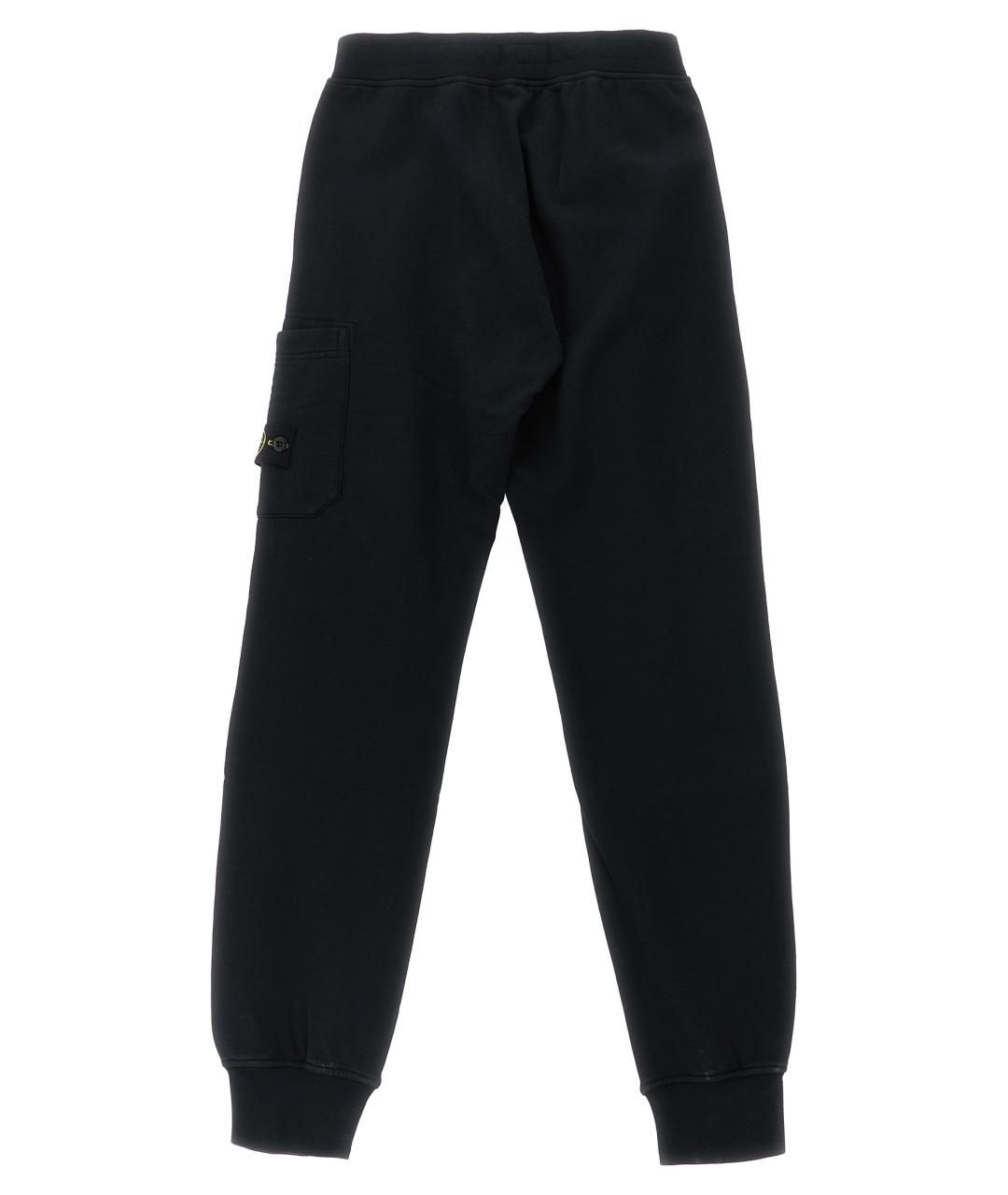 STONE ISLAND Черные хлопковые брюки и шорты, фото 2