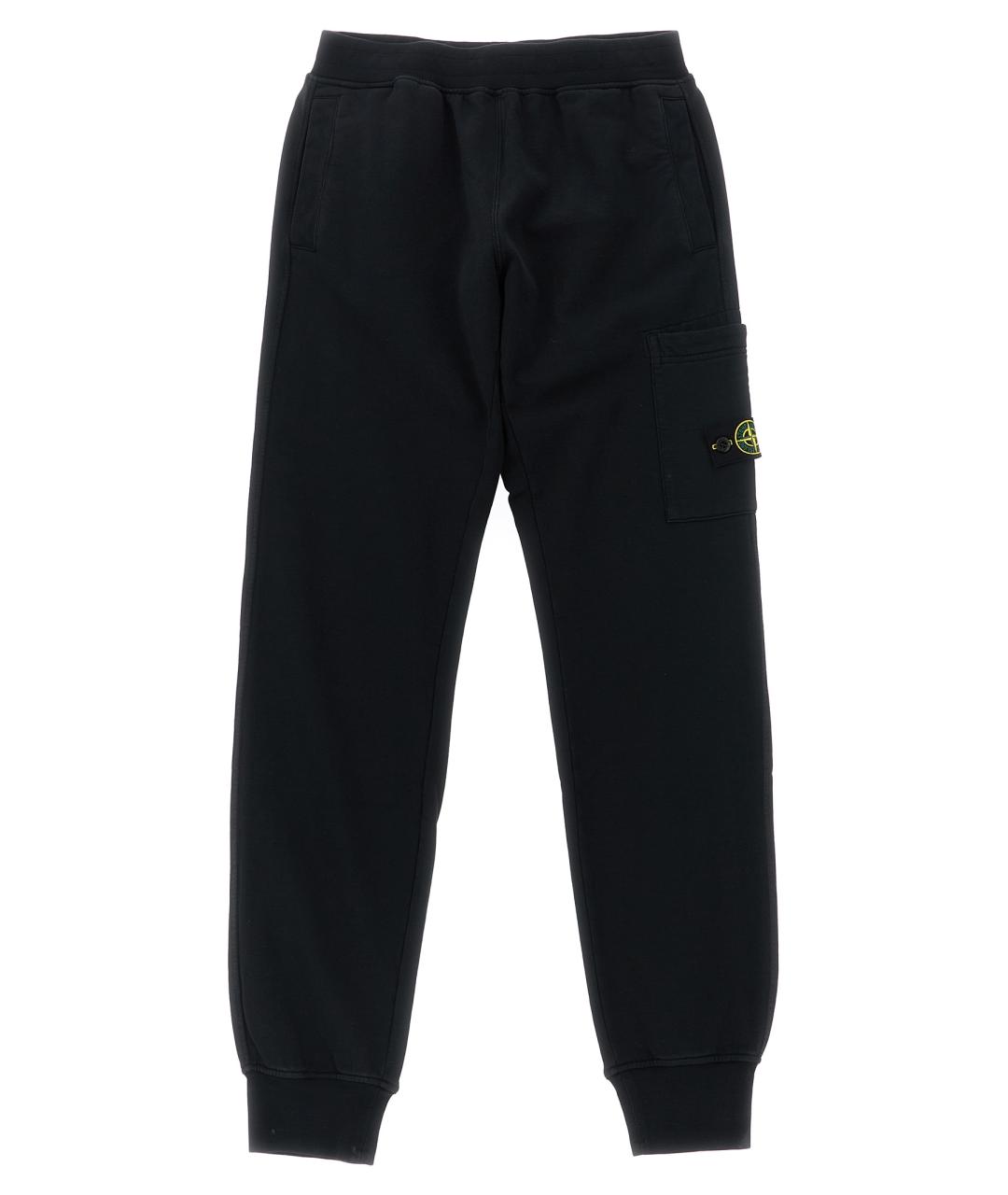 STONE ISLAND Черные хлопковые брюки и шорты, фото 1
