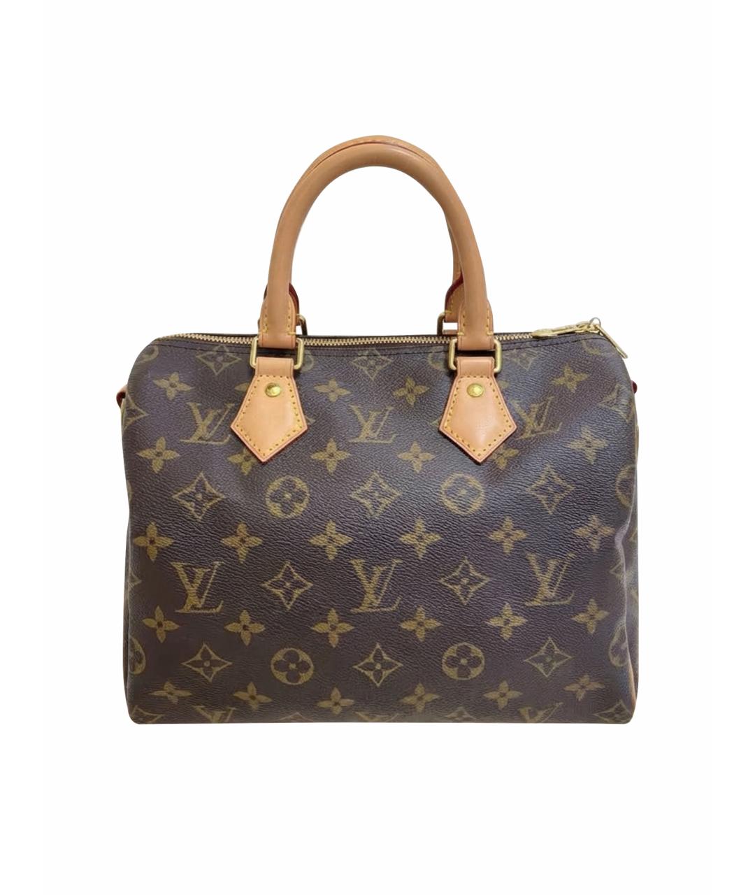 LOUIS VUITTON Коричневая сумка с короткими ручками из канвы, фото 1
