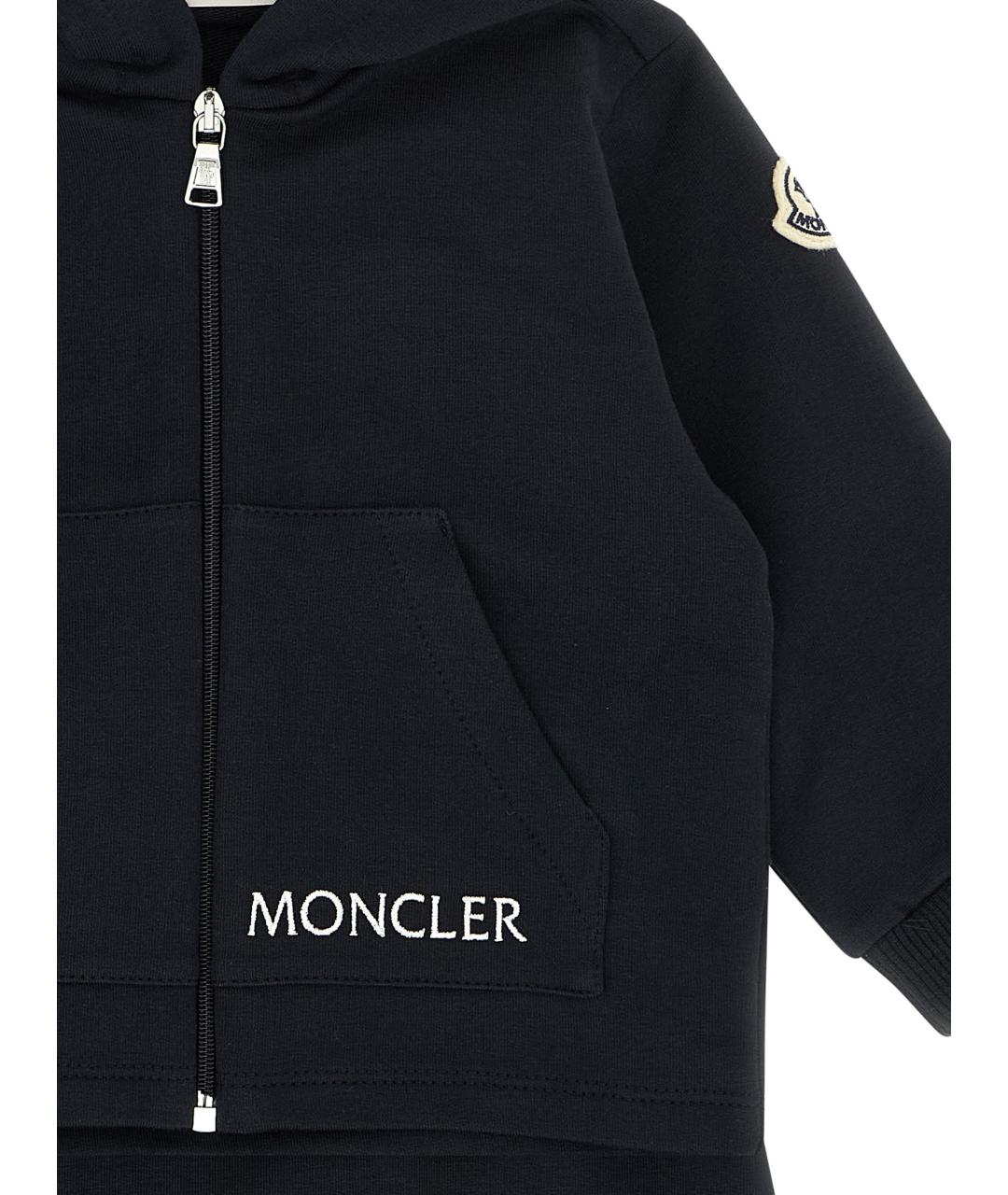 MONCLER ENFANT Темно-синий хлопковый комплект, фото 4