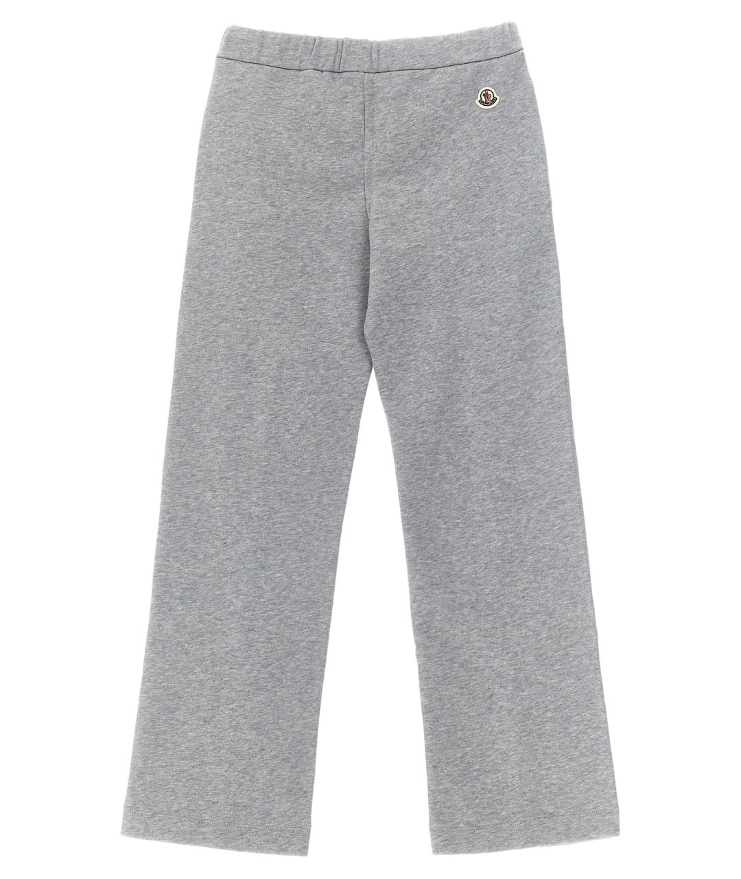 MONCLER ENFANT Серые хлопковые брюки и шорты, фото 2